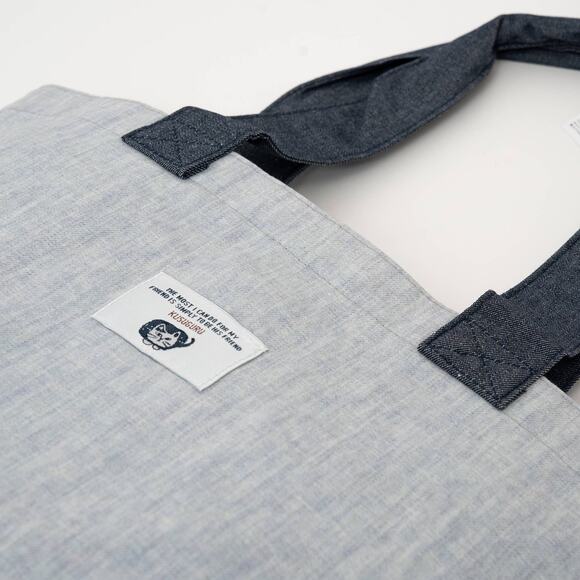 Kusuguru Japan Cat Embroidered Tote Bag – Light Blue - Picture 5 of 7